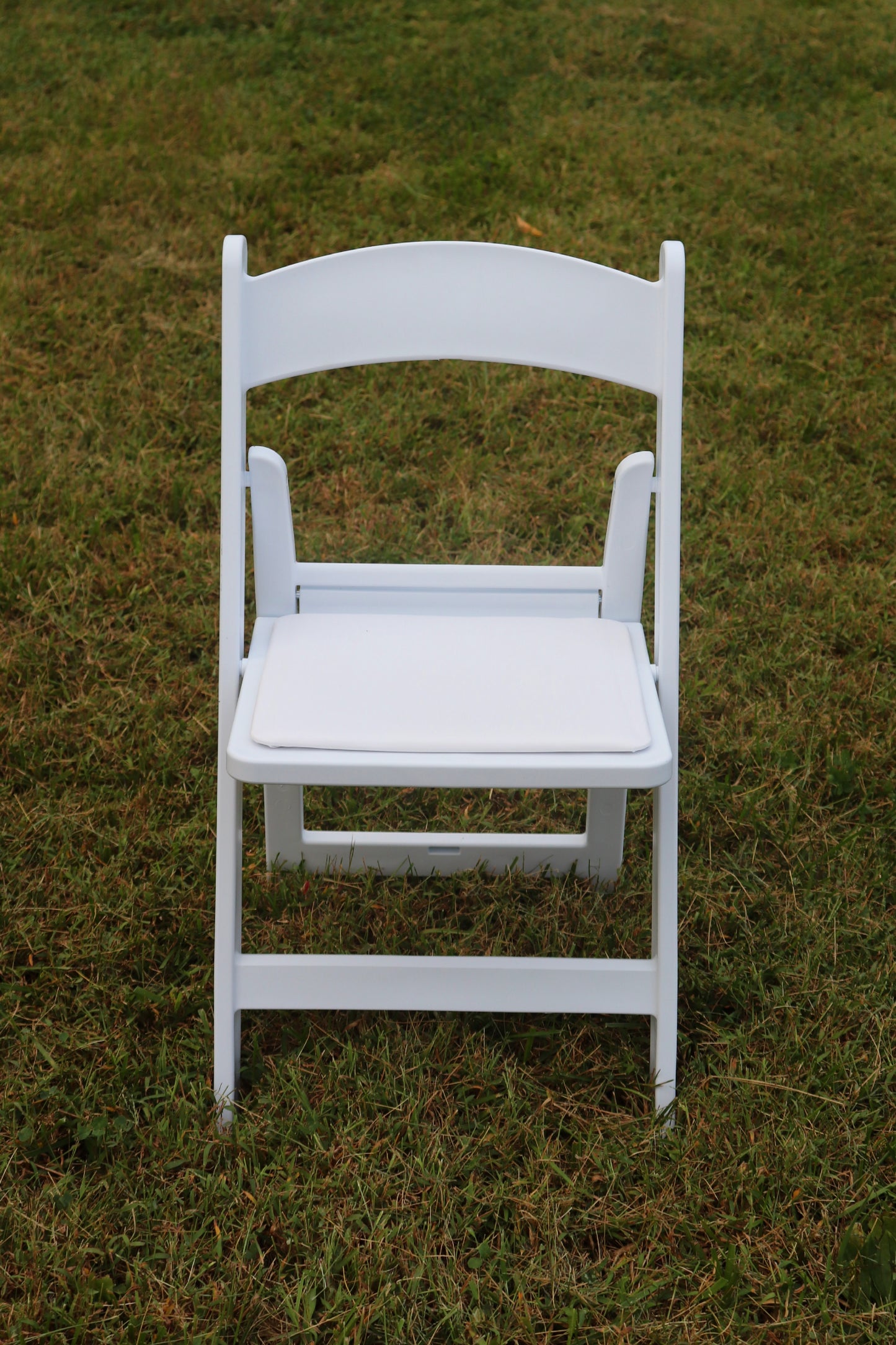 White Resin Folding Chair