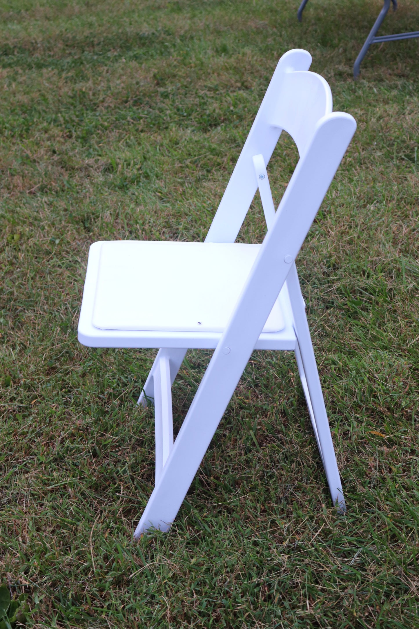 White Resin Folding Chair