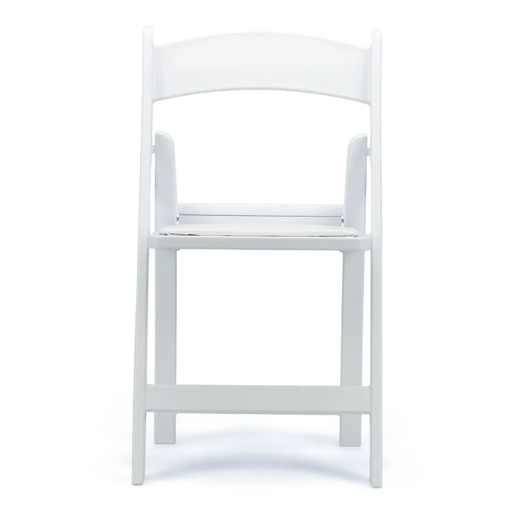 White Resin Folding Chair