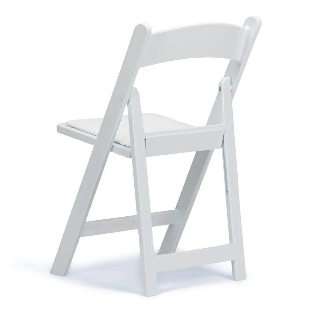 White Resin Folding Chair